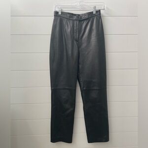 Siena Studio Black Leather Pants Size 2‎